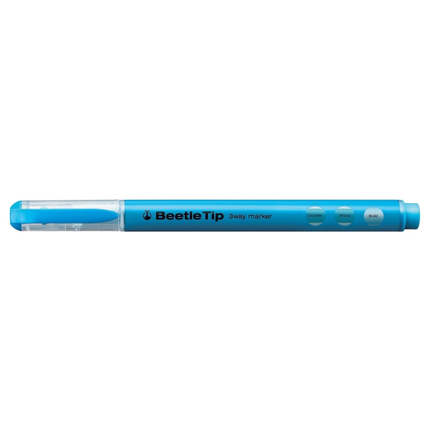 Beetle Tip 3-Way Marking Pen w/5 Color Set blue