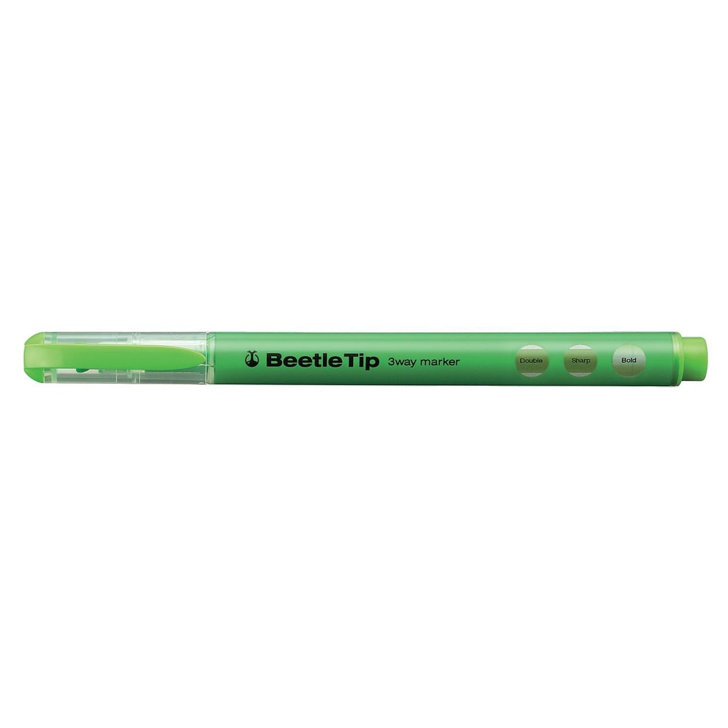 Beetle Tip 3-Way Marking Pen w/5 Color Set green