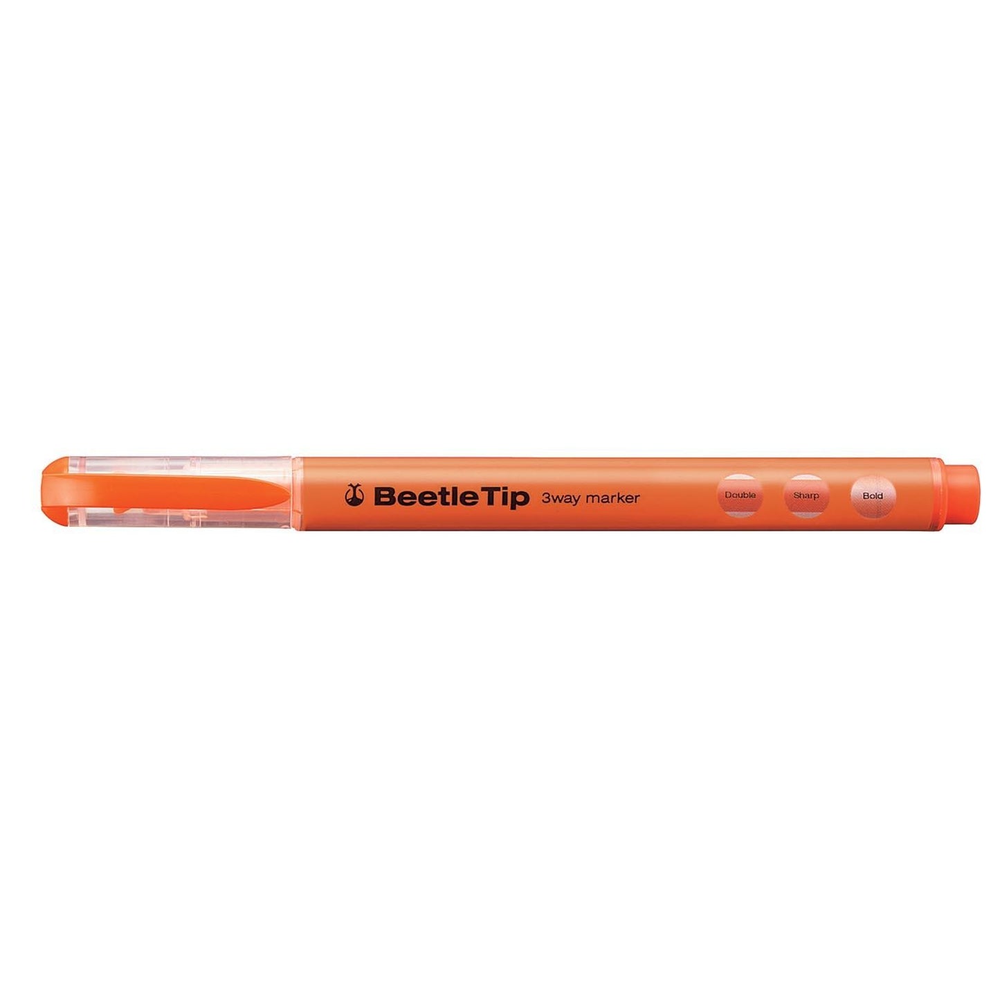 Beetle Tip 3-Way Marking Pen w/5 Color Set orange