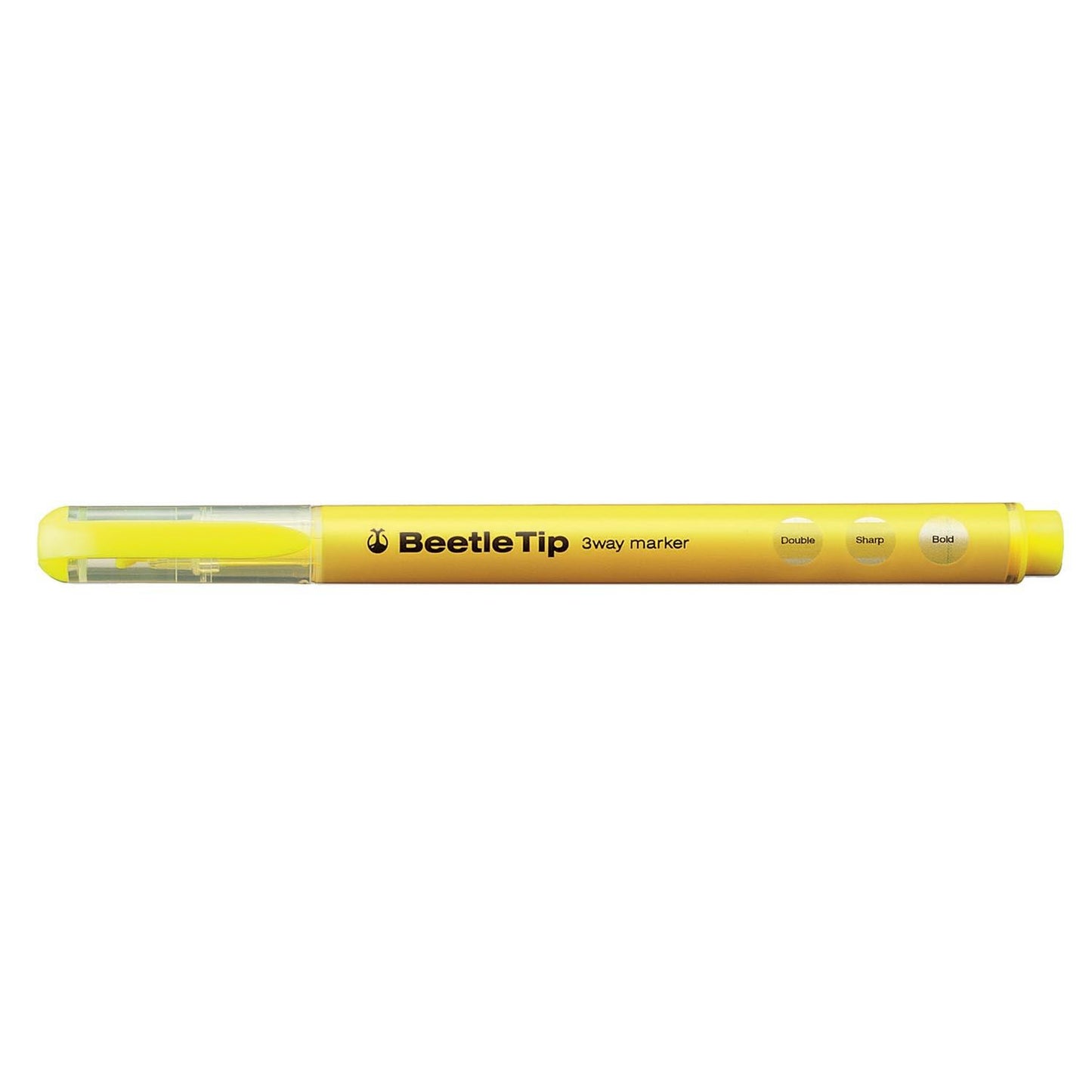 Beetle Tip 3-Way Marking Pen w/5 Color Set yellow
