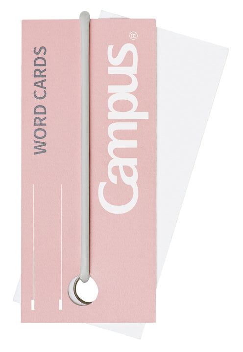 Campus Flash Card with Band Medium, 85 Sheets Pink