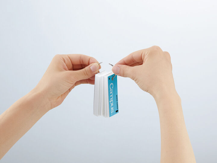 Campus Flash card Card ring binding 85 Sheets Blue kokuyo
