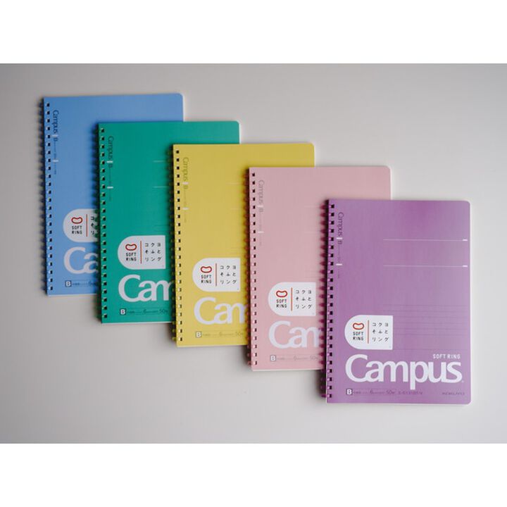 Campus Softring Notebook A5 6mm Dot Rule, 50 Sheets Pink options