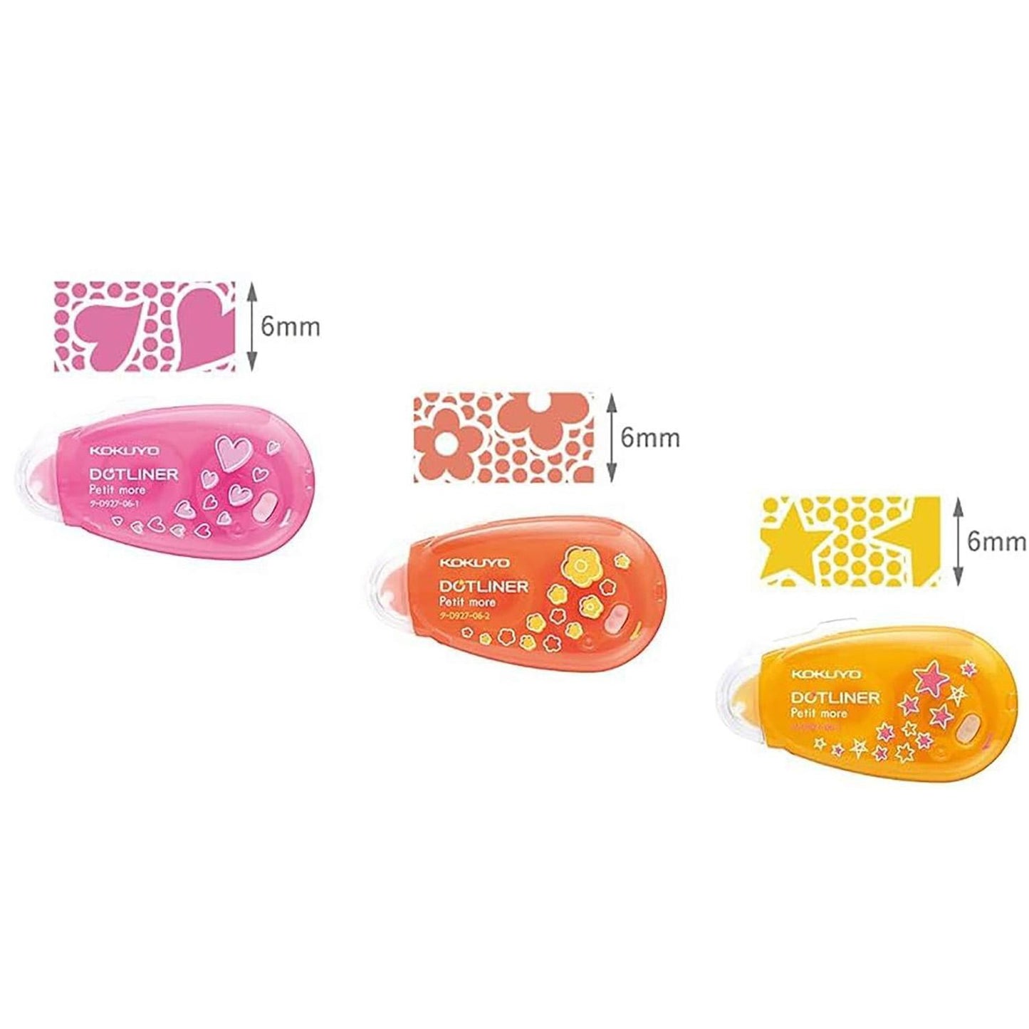 Dotliner Petit More Tape Glue Set of 3 patterns