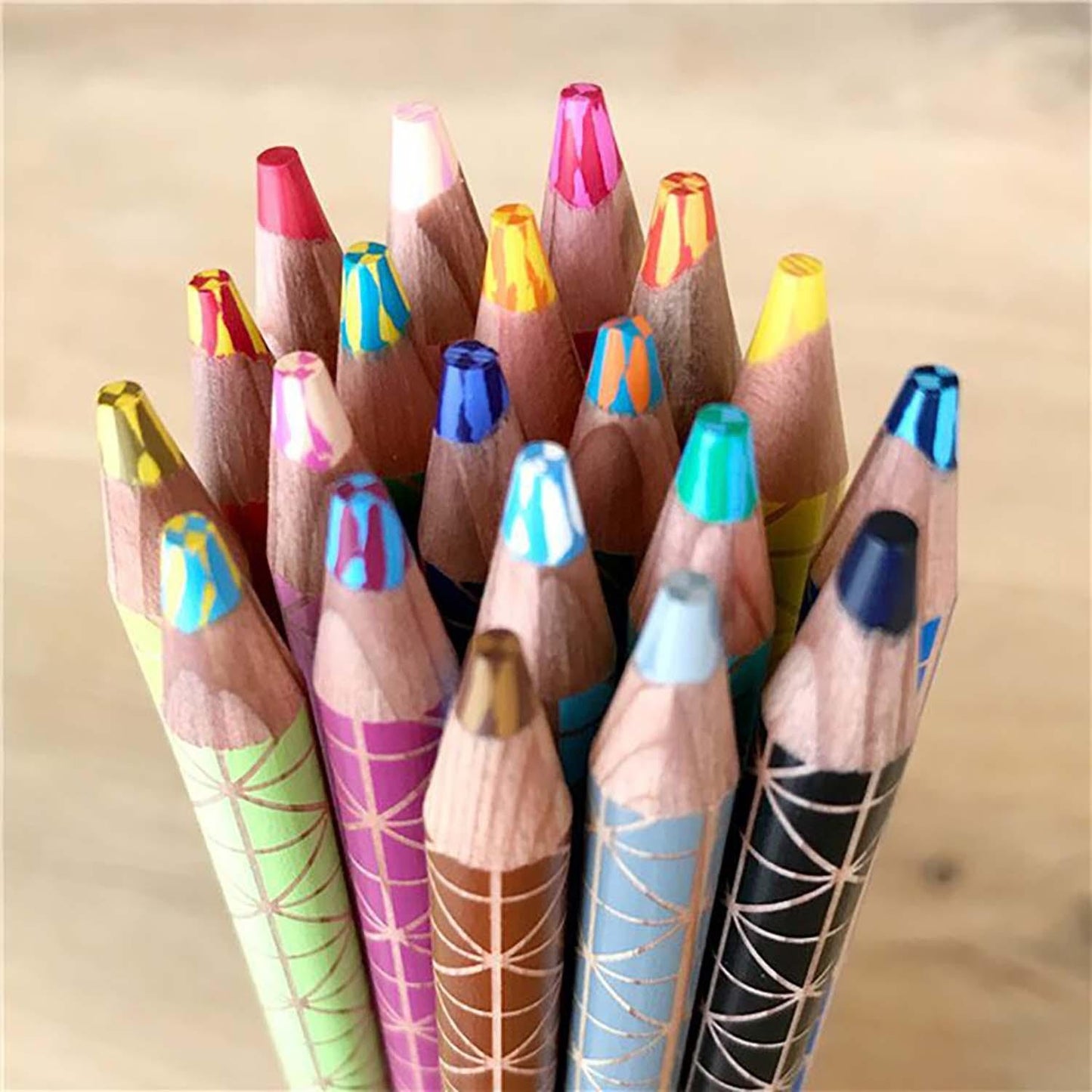 Kokuyo Dual Set of 10 Pencil Colors detail