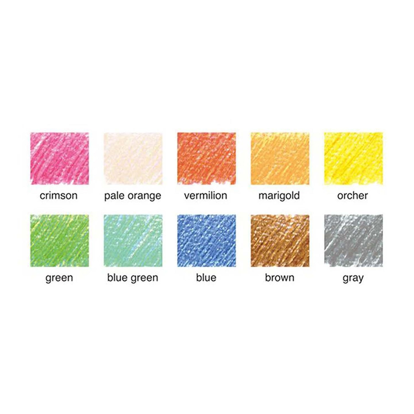 Kokuyo Dual Set of 10 Pencil Colors options
