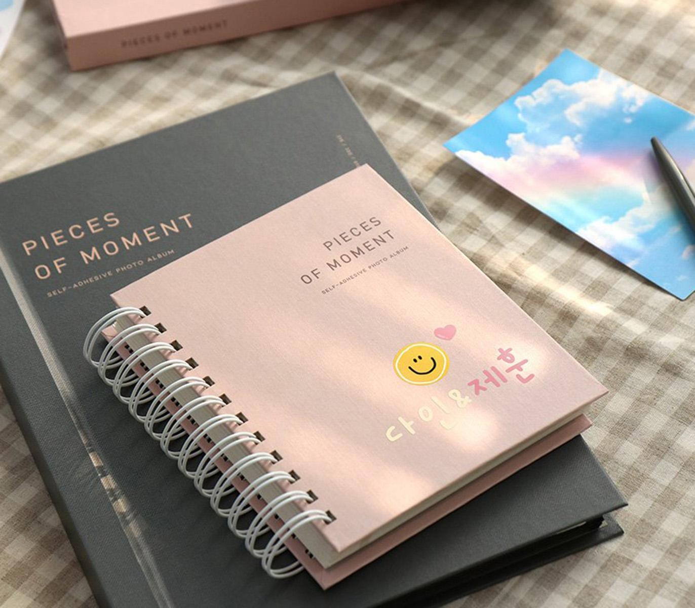 Lettering Sticky Photo Album Iconic Indie Pink size