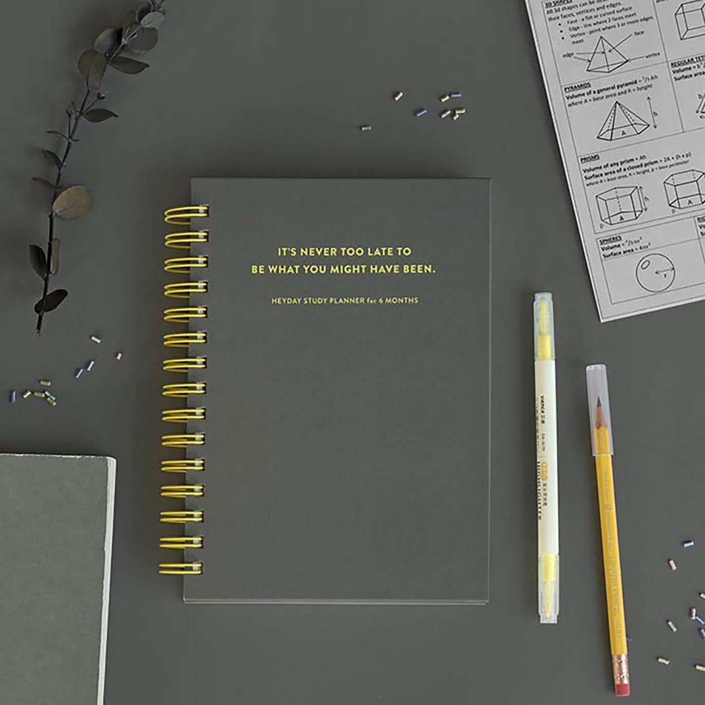 Planner A5 Hey Day Study Iconic Grey