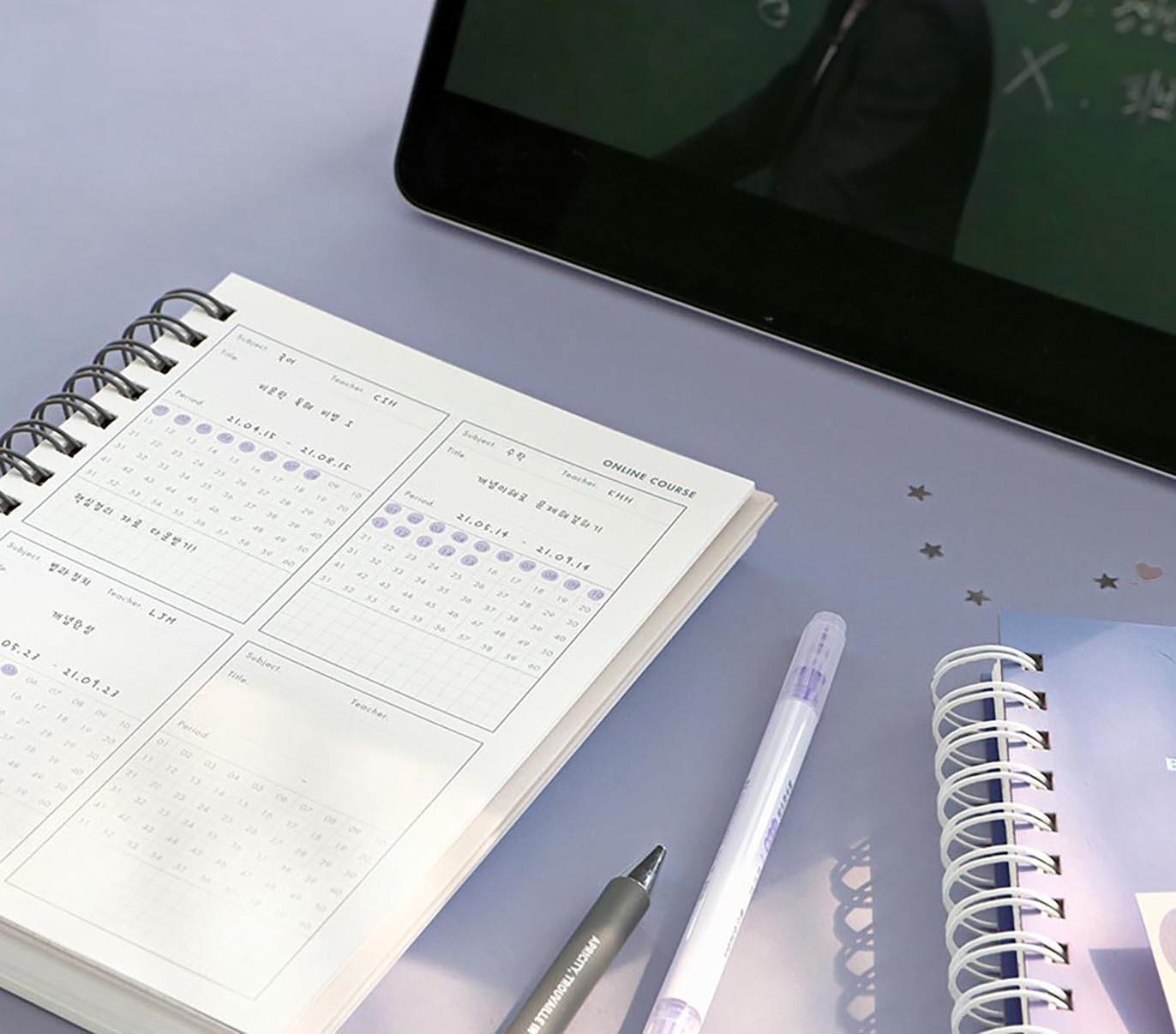 Planner A5 Hey Day Study Iconic lavender tracking system