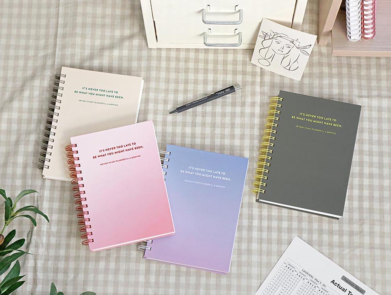 Planner A5 Hey Day Study Iconic grey options