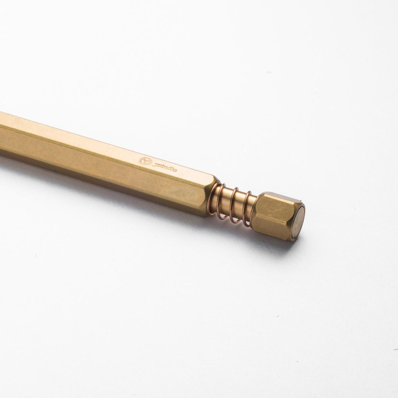 Ystudio Classic Revolve Spring Brass - Ballpoint pen