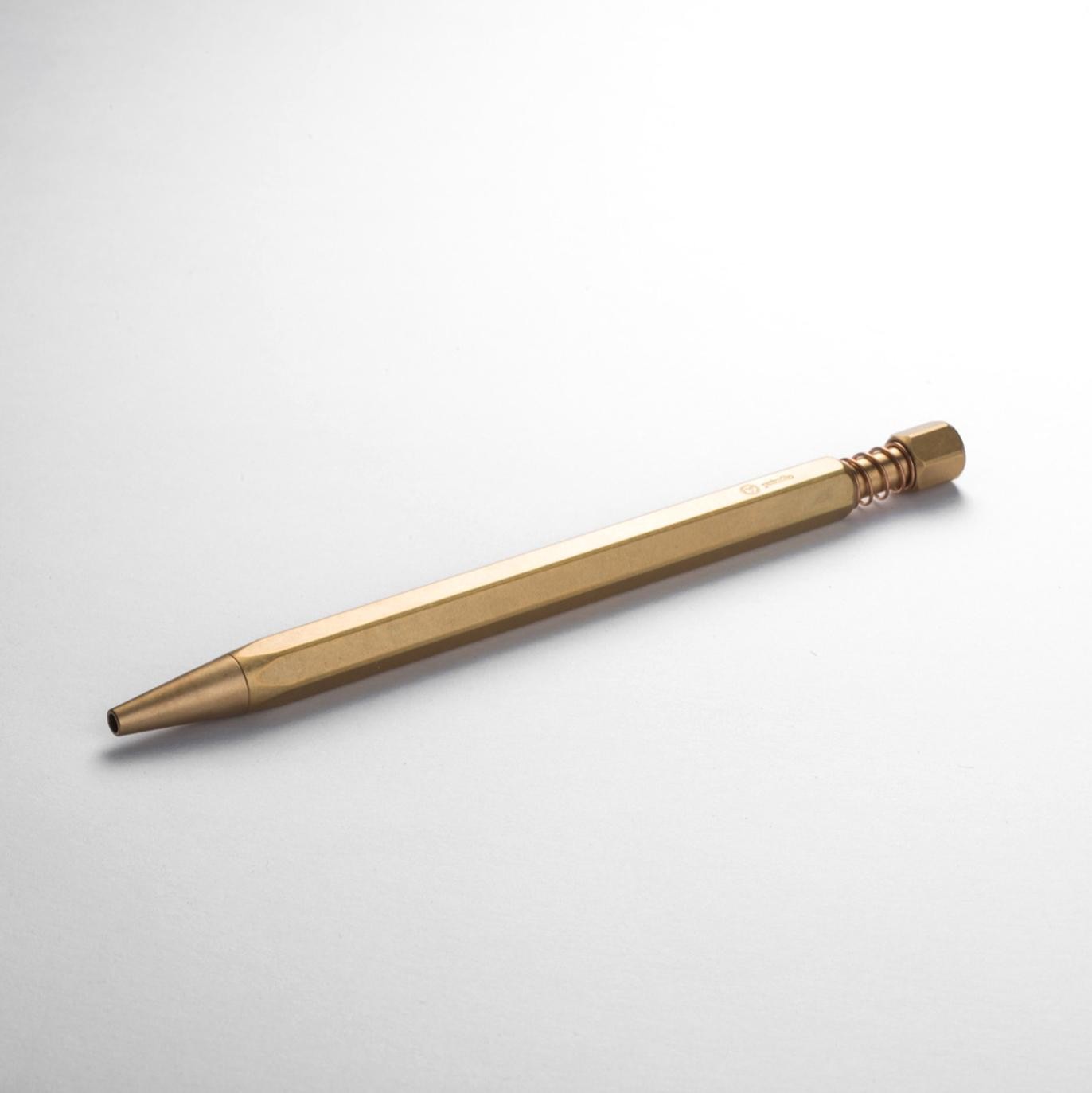 Ystudio Classic Revolve Spring Brass - Ballpoint pen