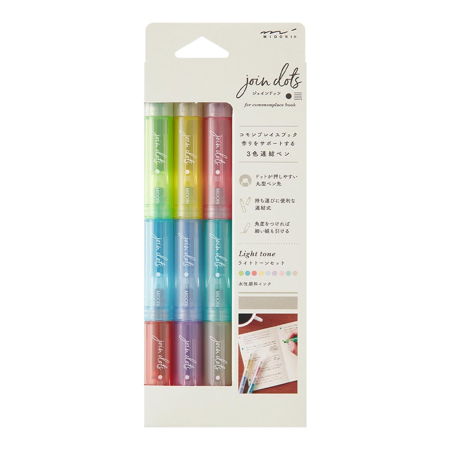 connecting pen dot colors midori
