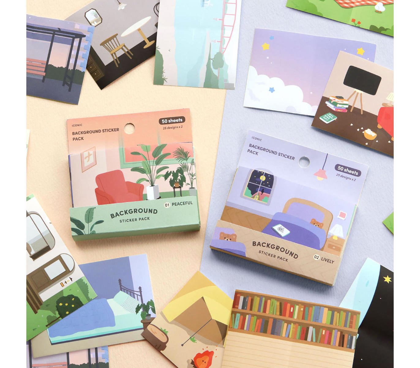 Daily Background Sticker Pack Lively