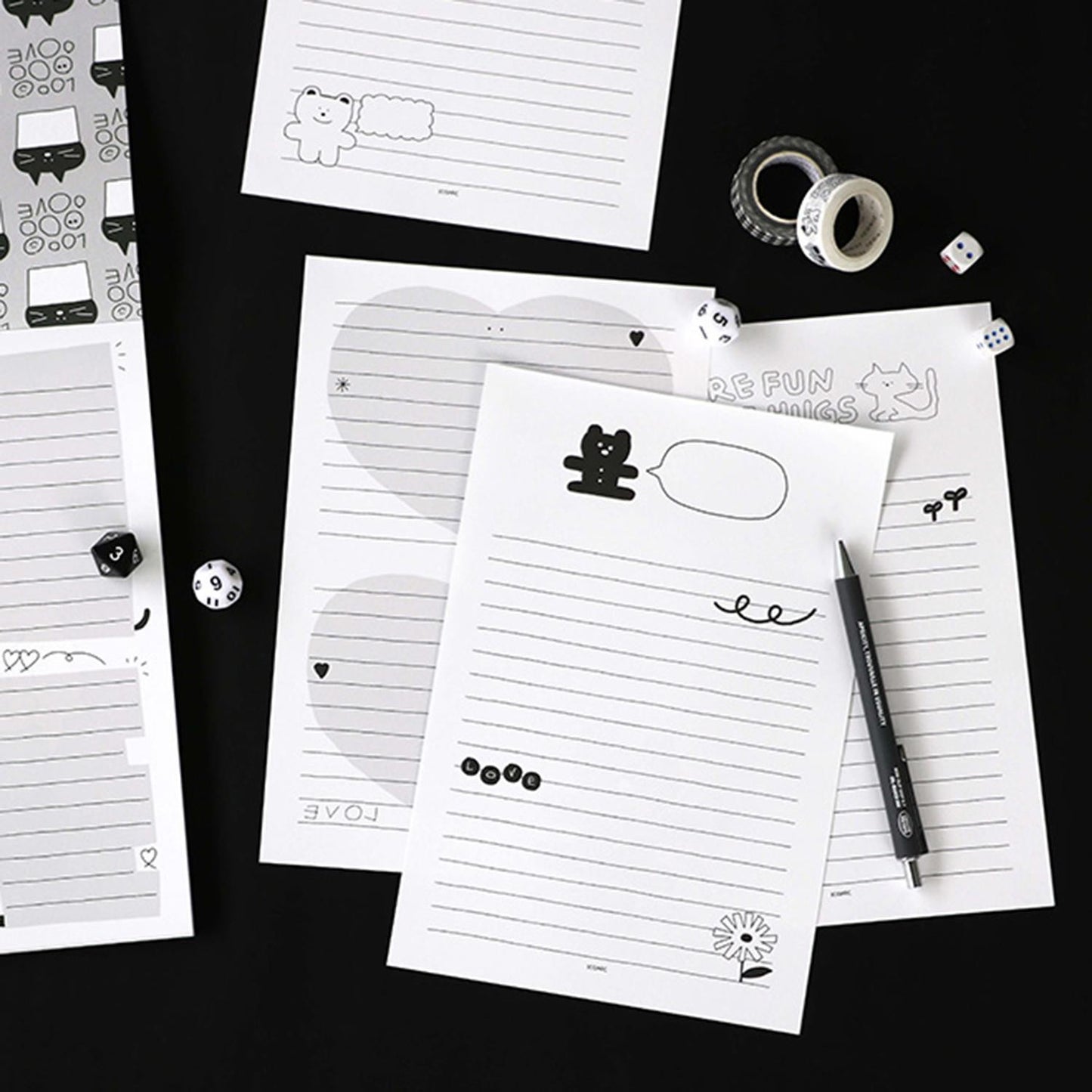 doodle dayli mini notebook pages