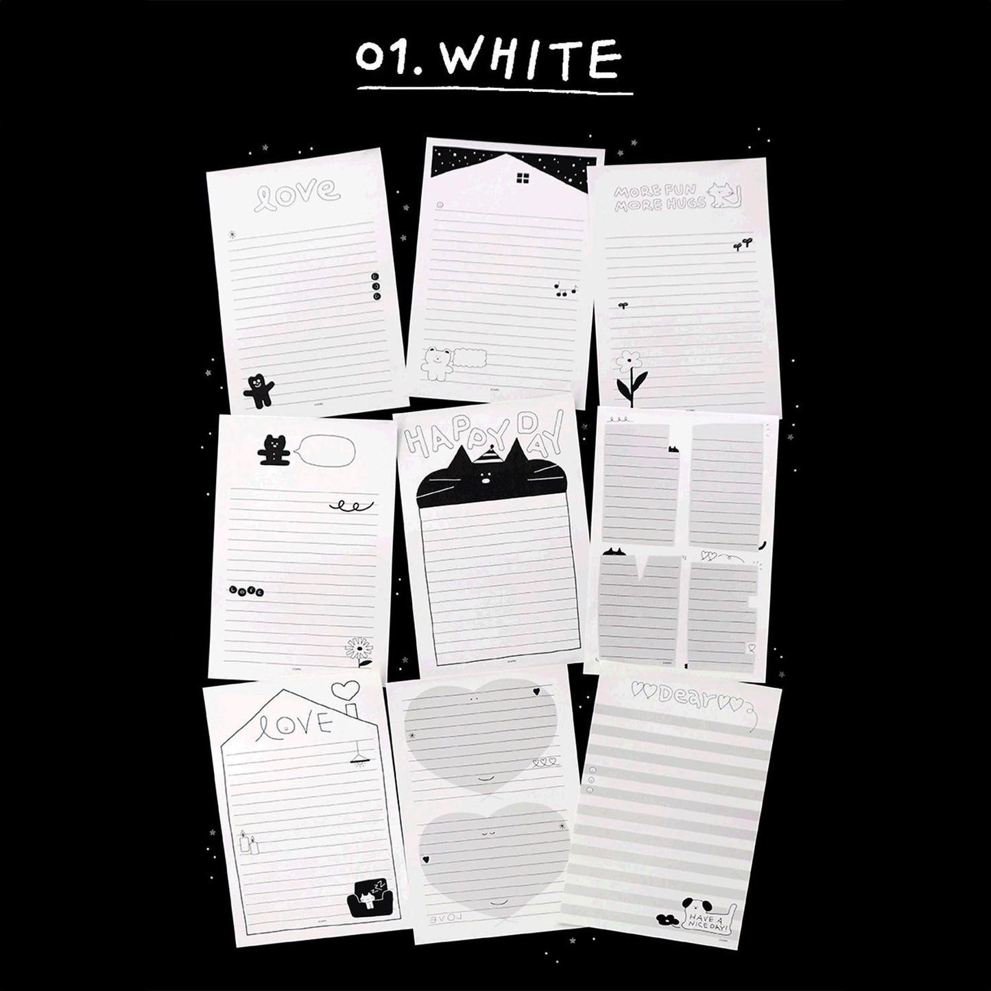 doodle dayli mini notebook white