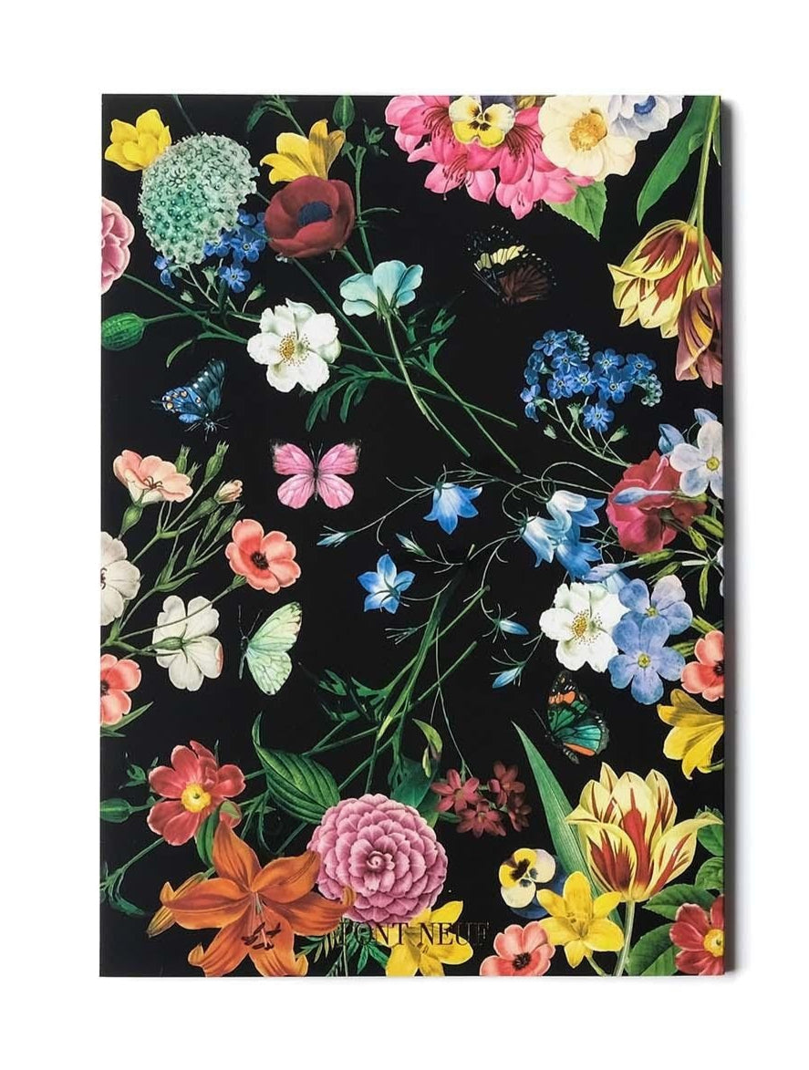 garden notebook pont neuf black back