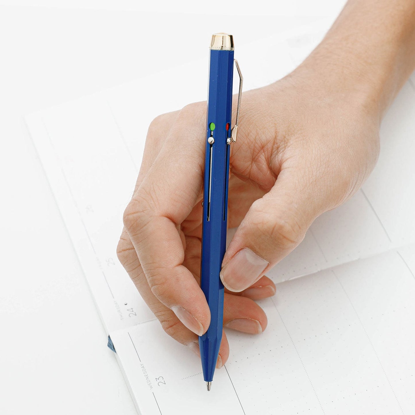 Hightide Ballpoint pen blue 4 colors ink italian design