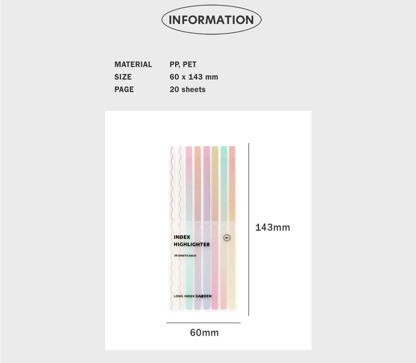 Iconic Index Long Highlighter Garden