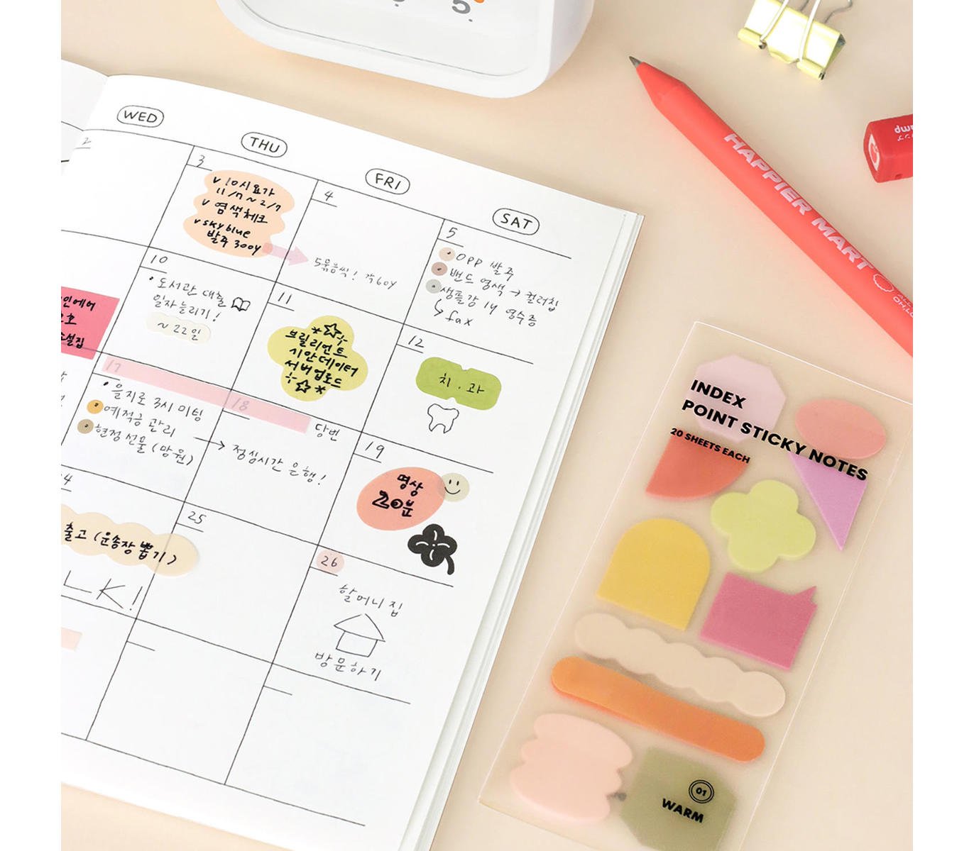 Index Point Sticky Notes