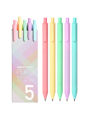 kaco-pure-macaron-gel-pens-set-of-5-assorted-coloursgel-black-ink-kiku