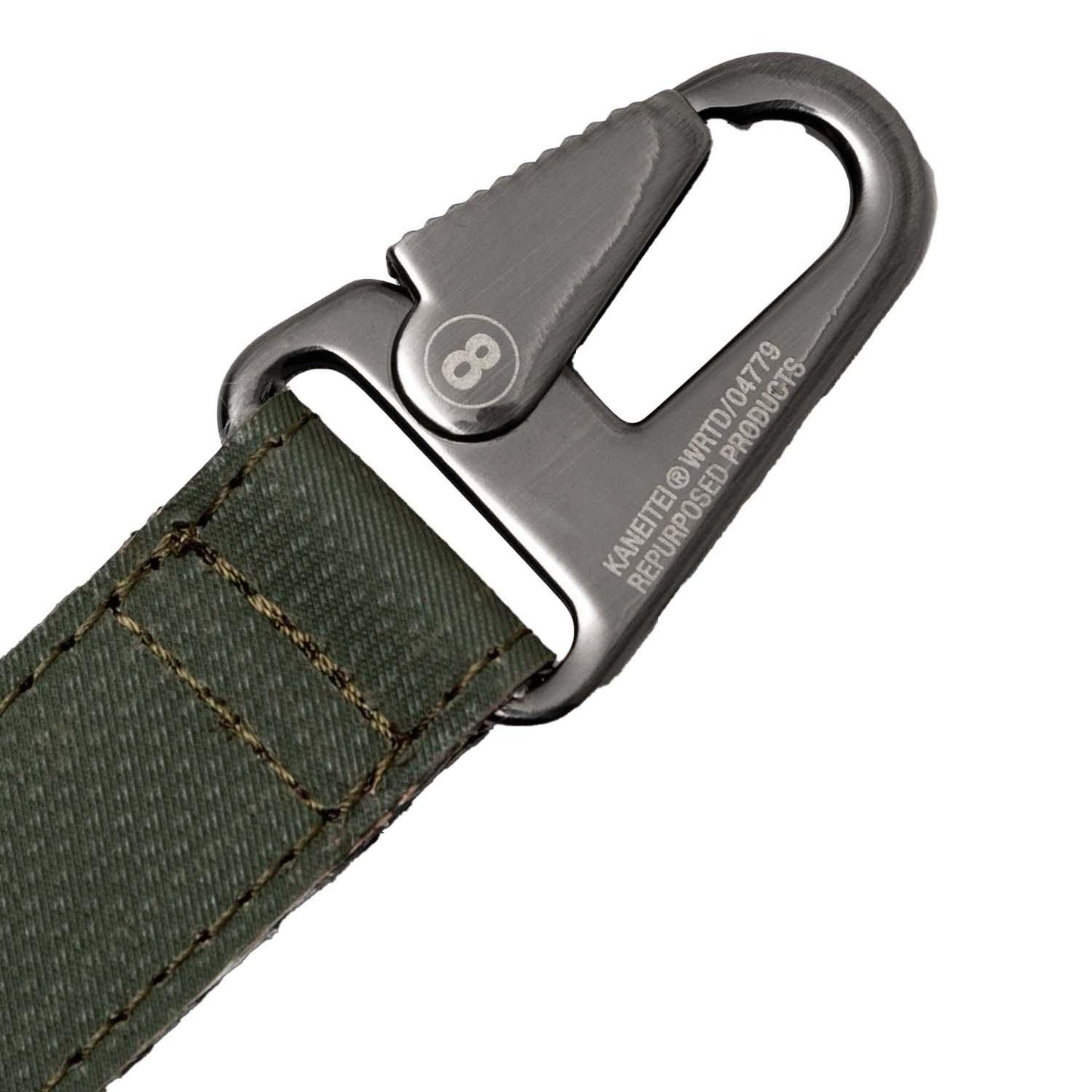 Bidirectional Keychain - Green Olive side detail