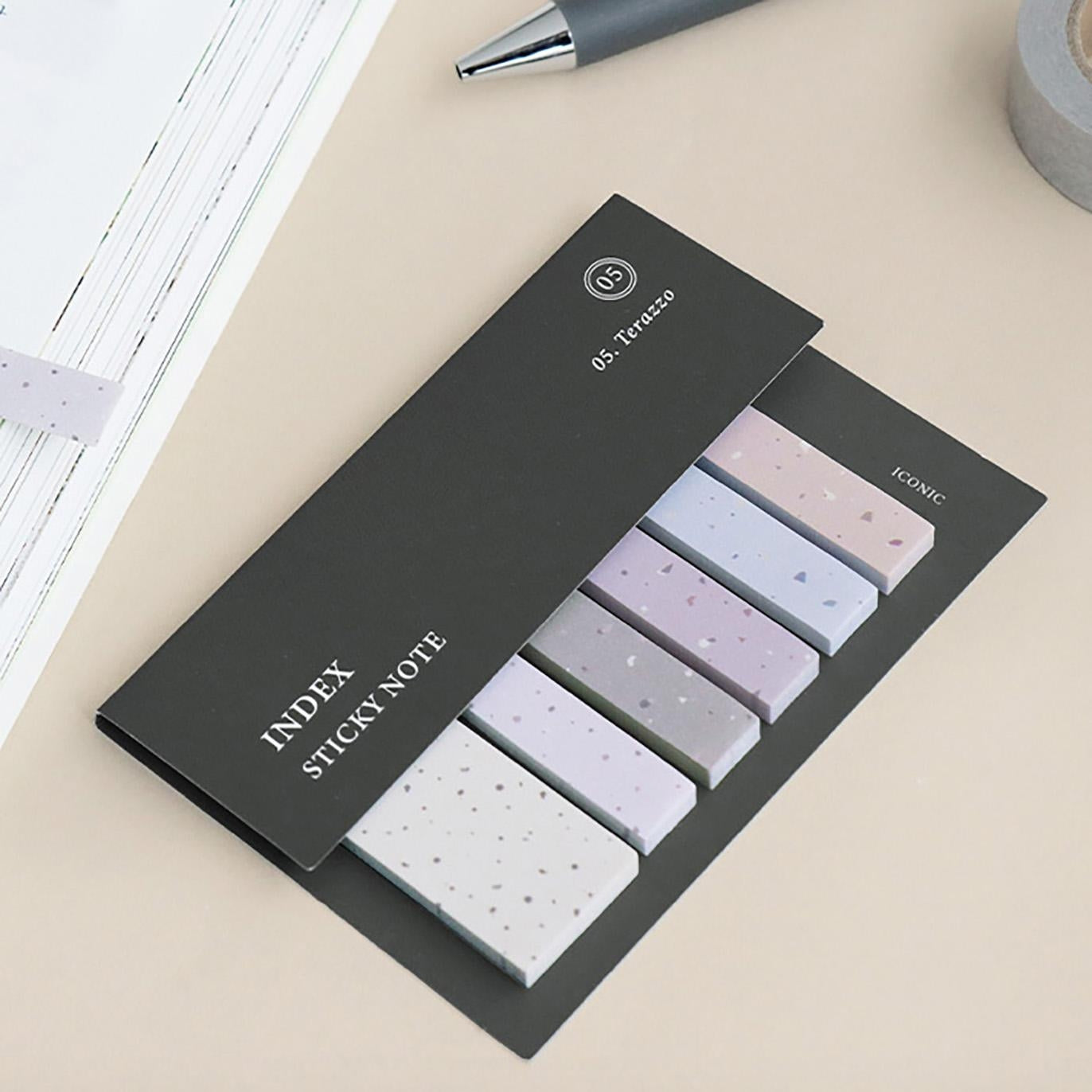 Iconic Index Sticky Note Terrazo