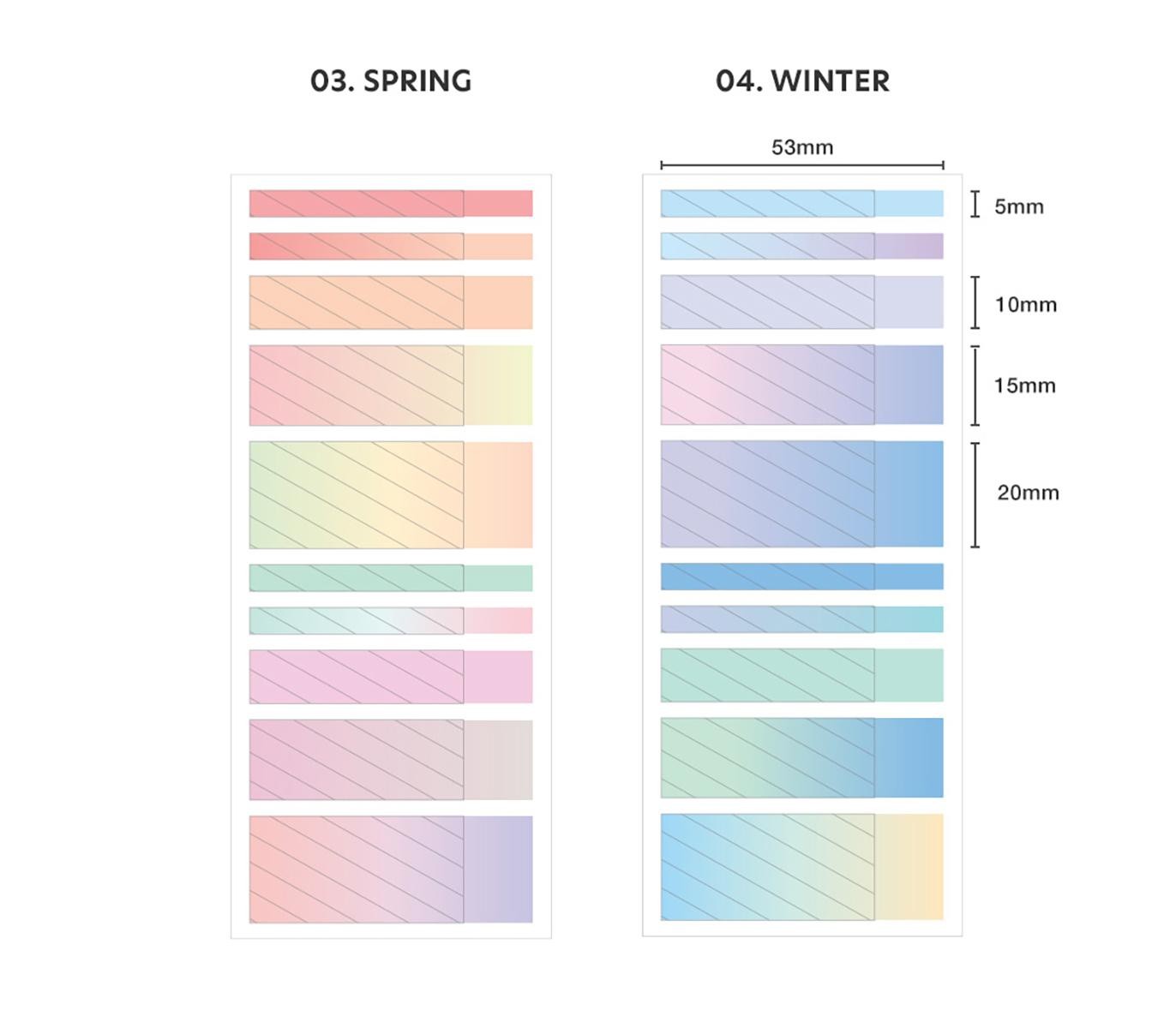 Iconic Index Highlighter Memo Winter Edition (Short)