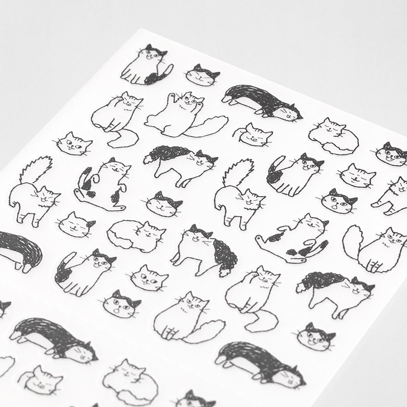 MIDORI Sticker Chat Cat DETAIL