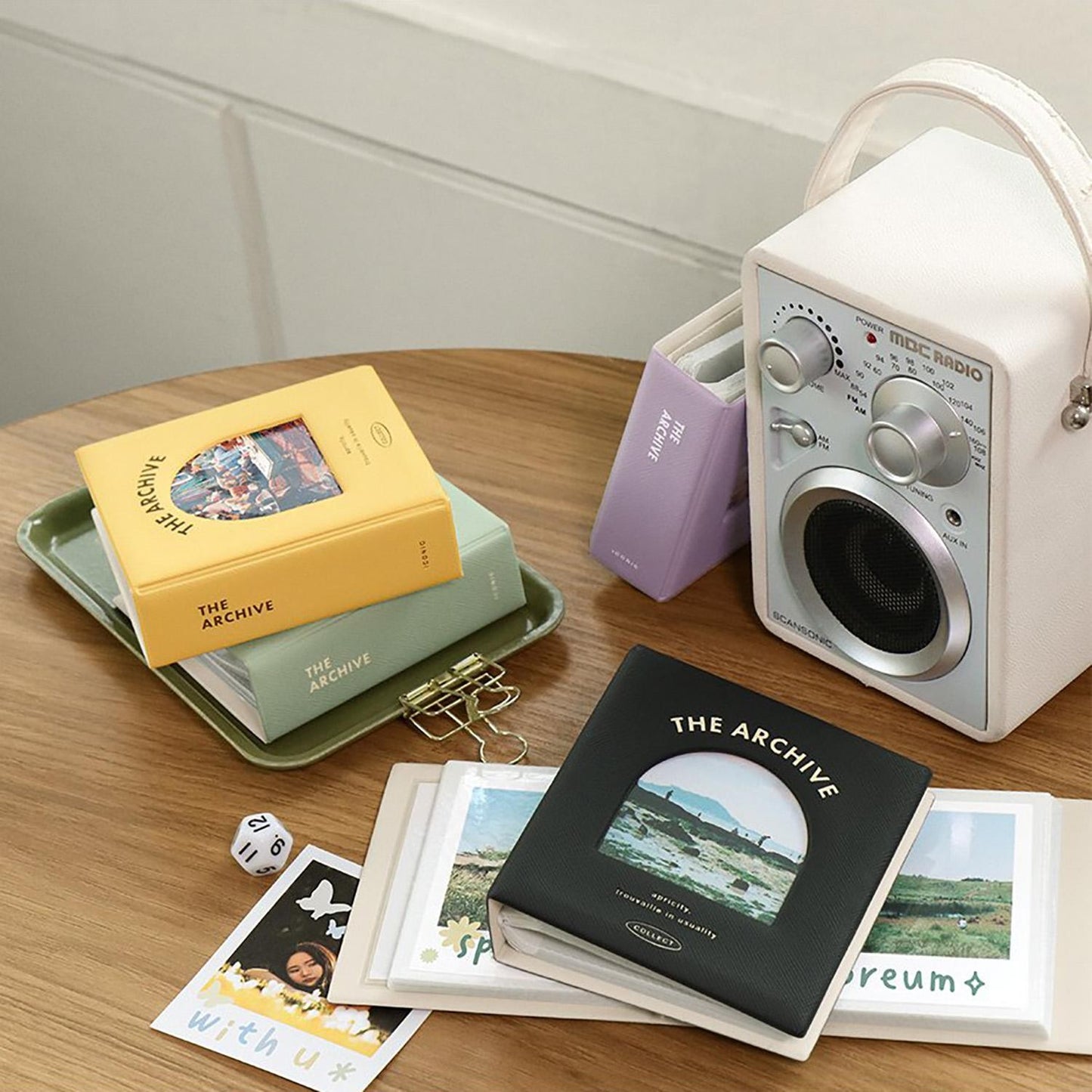 Mini Archive Square Iconic Cream Mint for instant camera