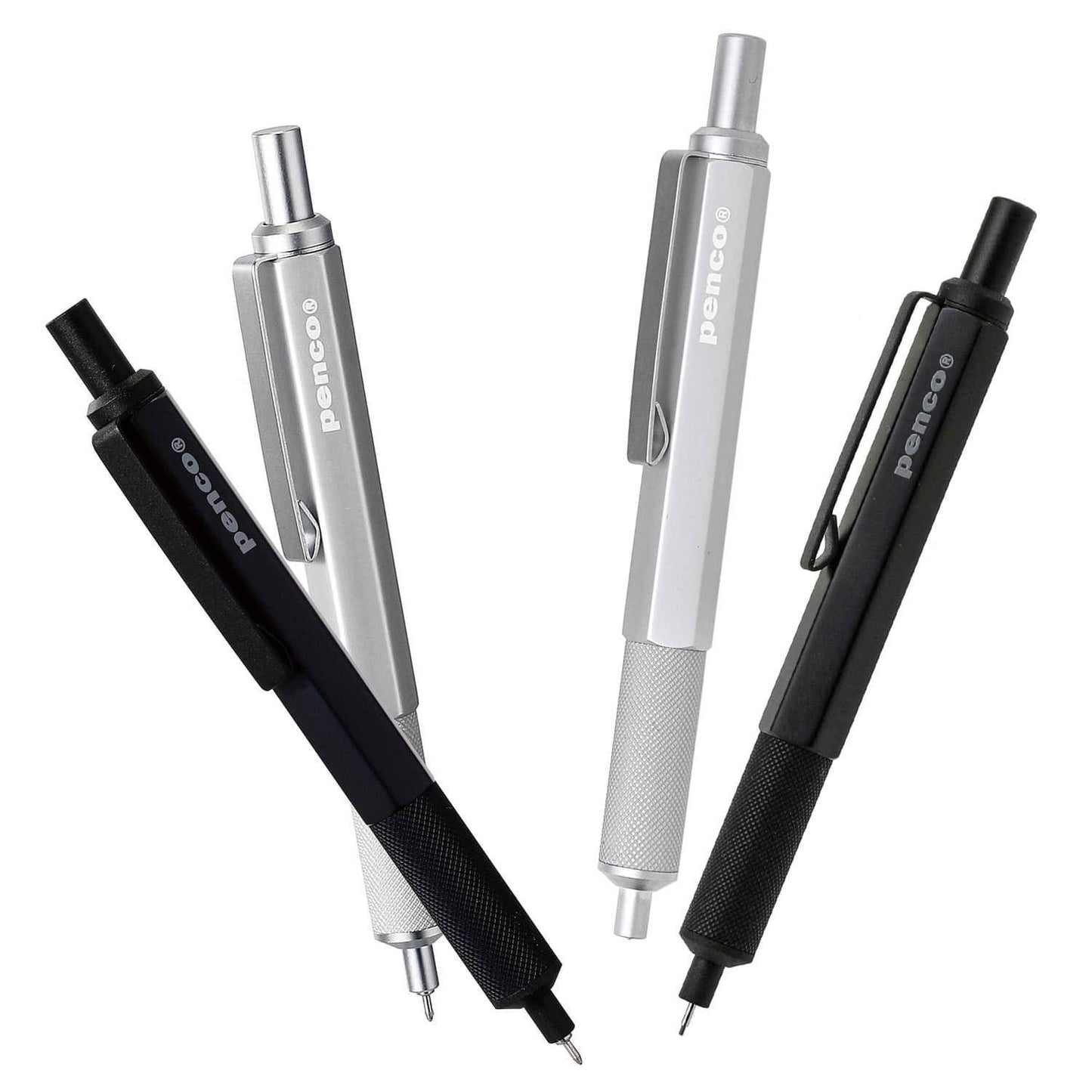 penco drafting mechanical pencil silver colors