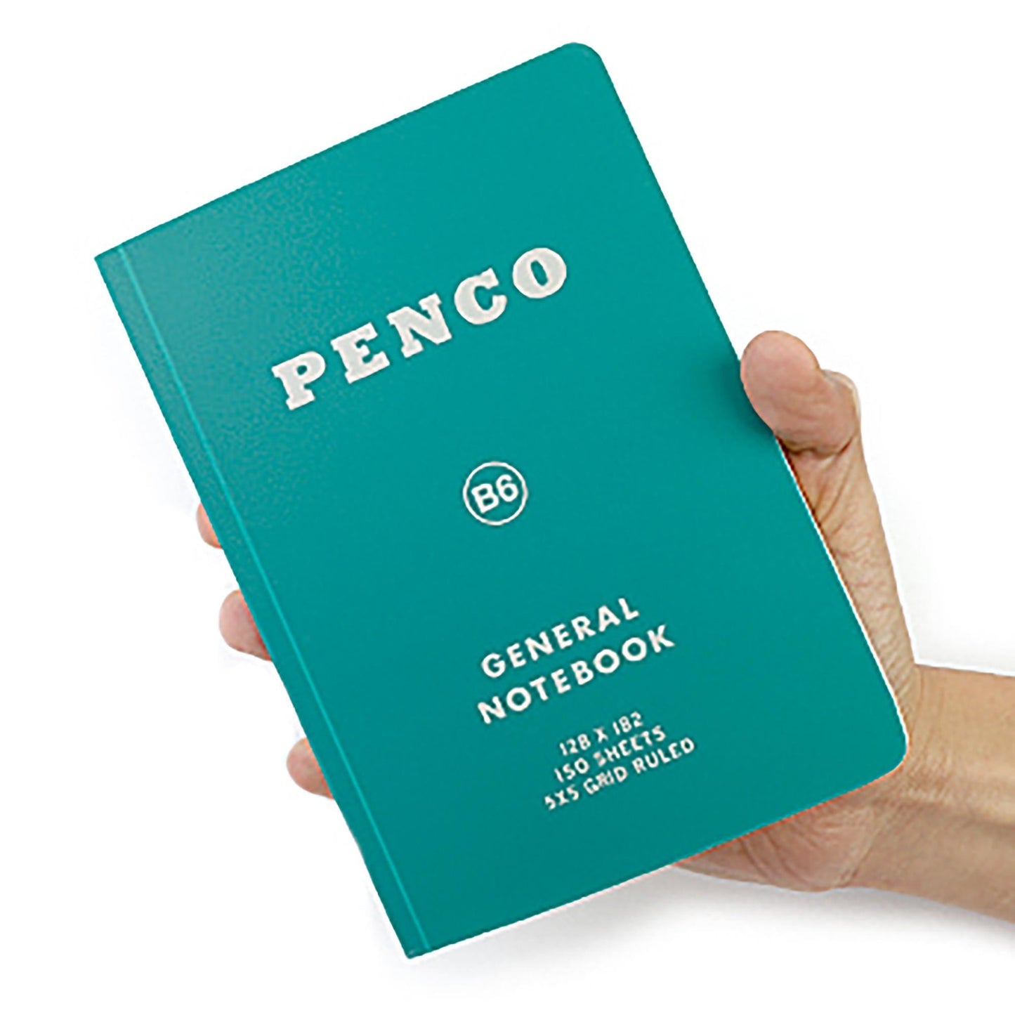 Penco Soft PP Notebook B6 grid green
