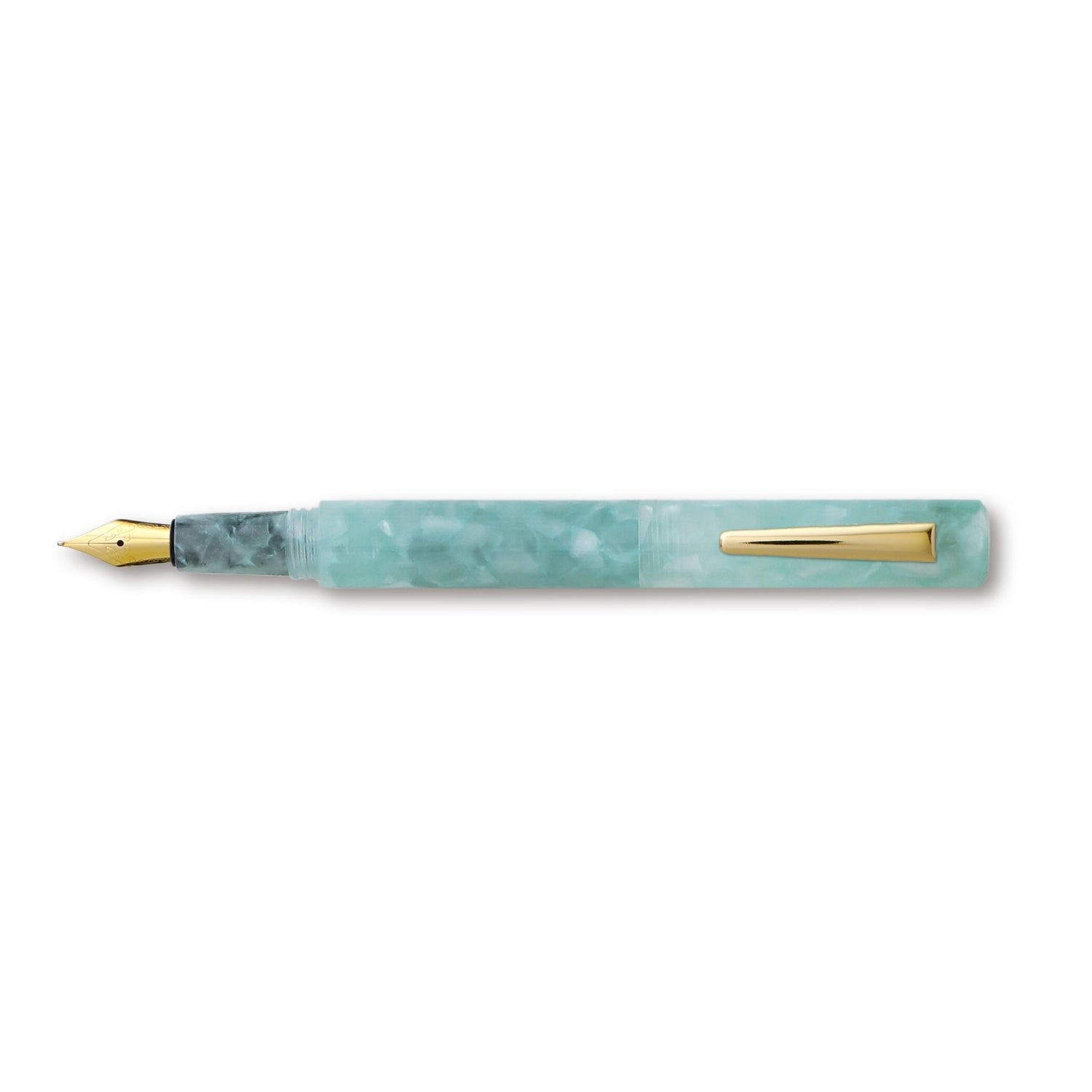 HIGHTIDE Marbled Fountain Pen Attaché Mint detail 