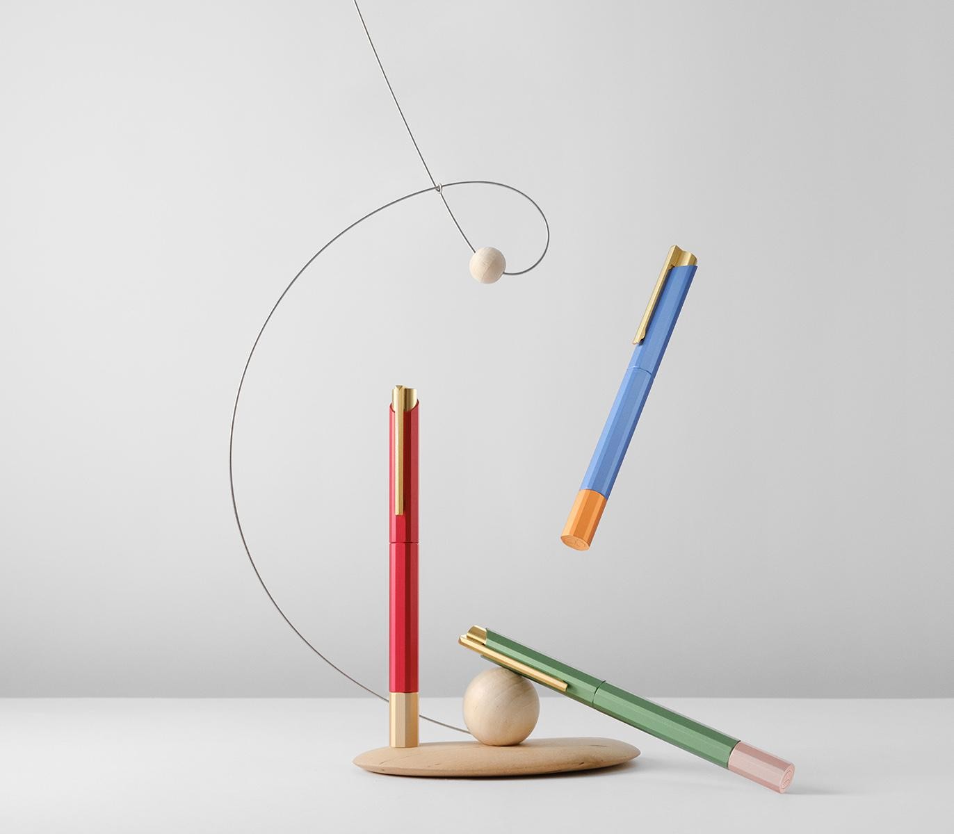 YStudio - Glamour Evolve – Bihex Rollerball Pen - blue-options