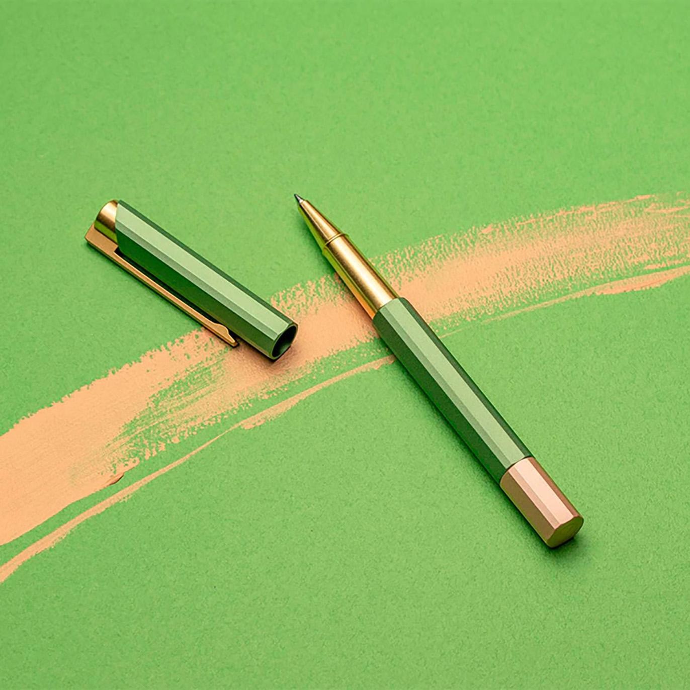 YStudio - Glamour Evolve – Bihex Rollerball Pen - Green-design