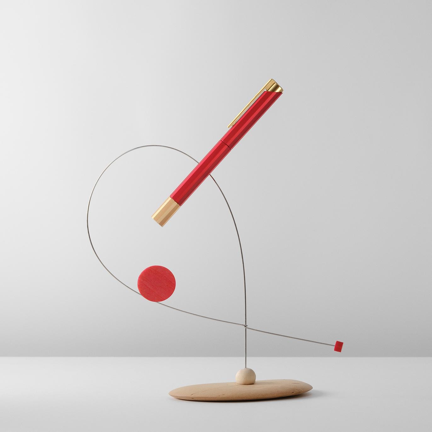 YStudio | Glamour Evolve – Bolígrafo Bihex | Rojo