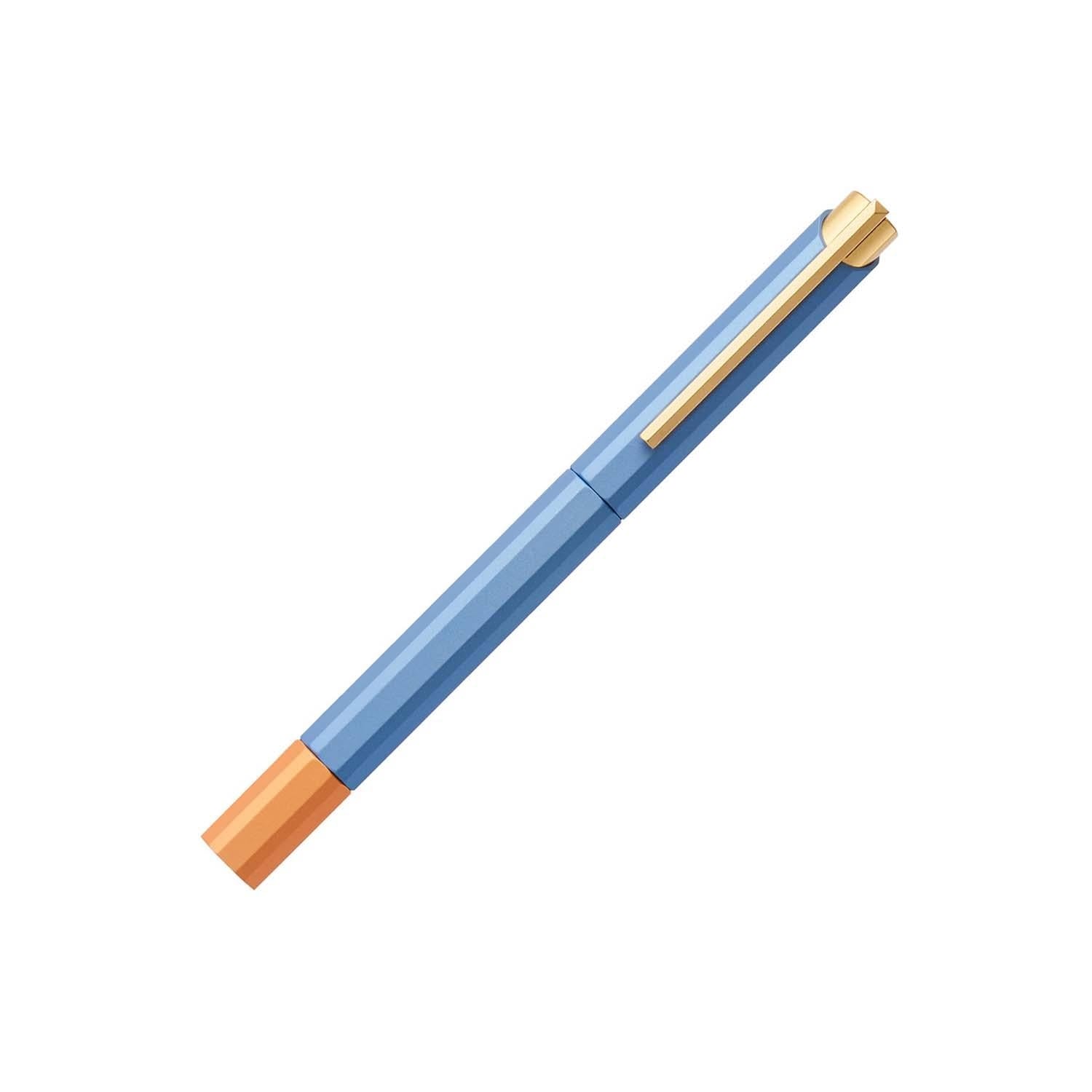 YStudio - Glamour Evolve – Bihex Rollerball Pen - Blue-detail