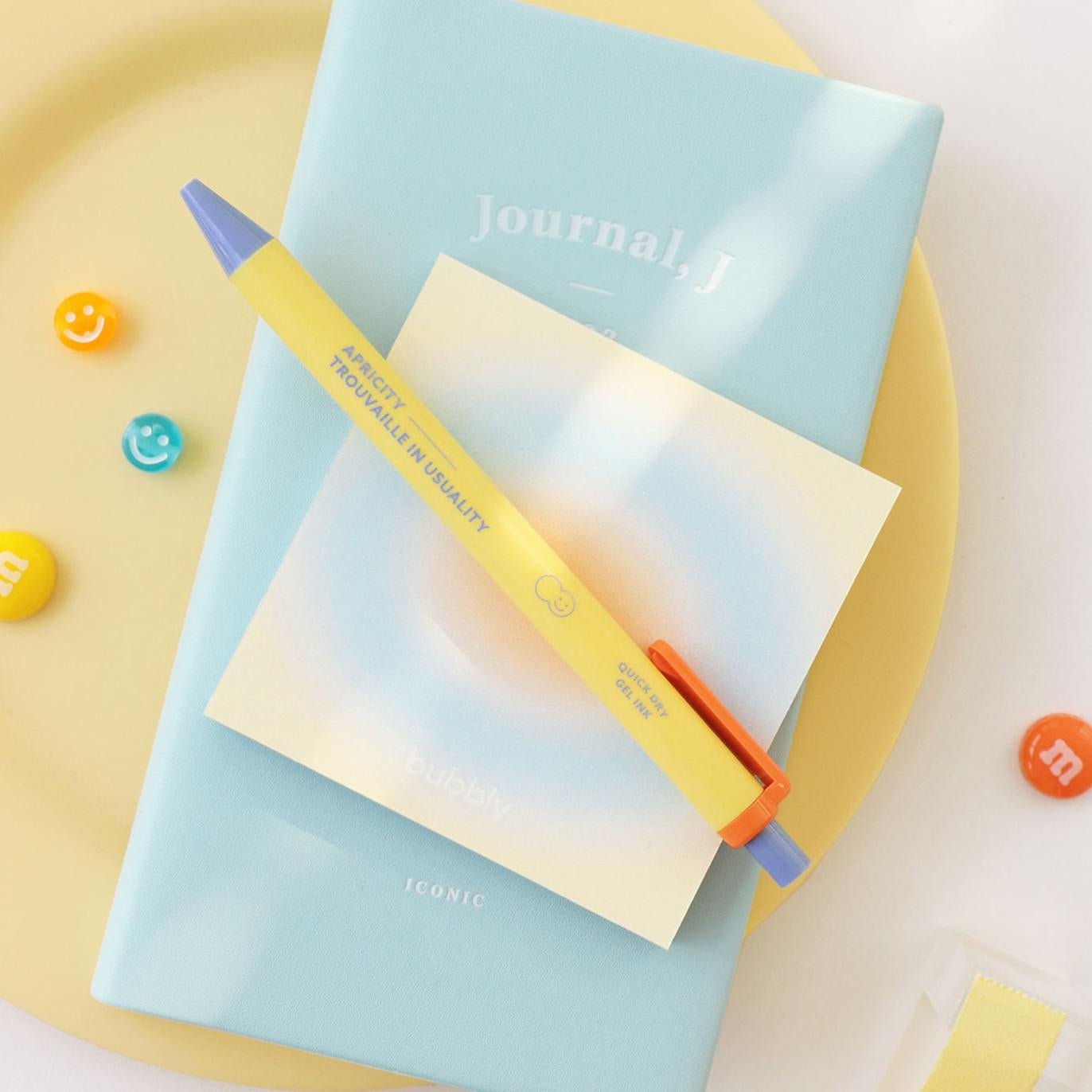 Bubbly Gel Pen Iconic 0.38 Cream Yellow