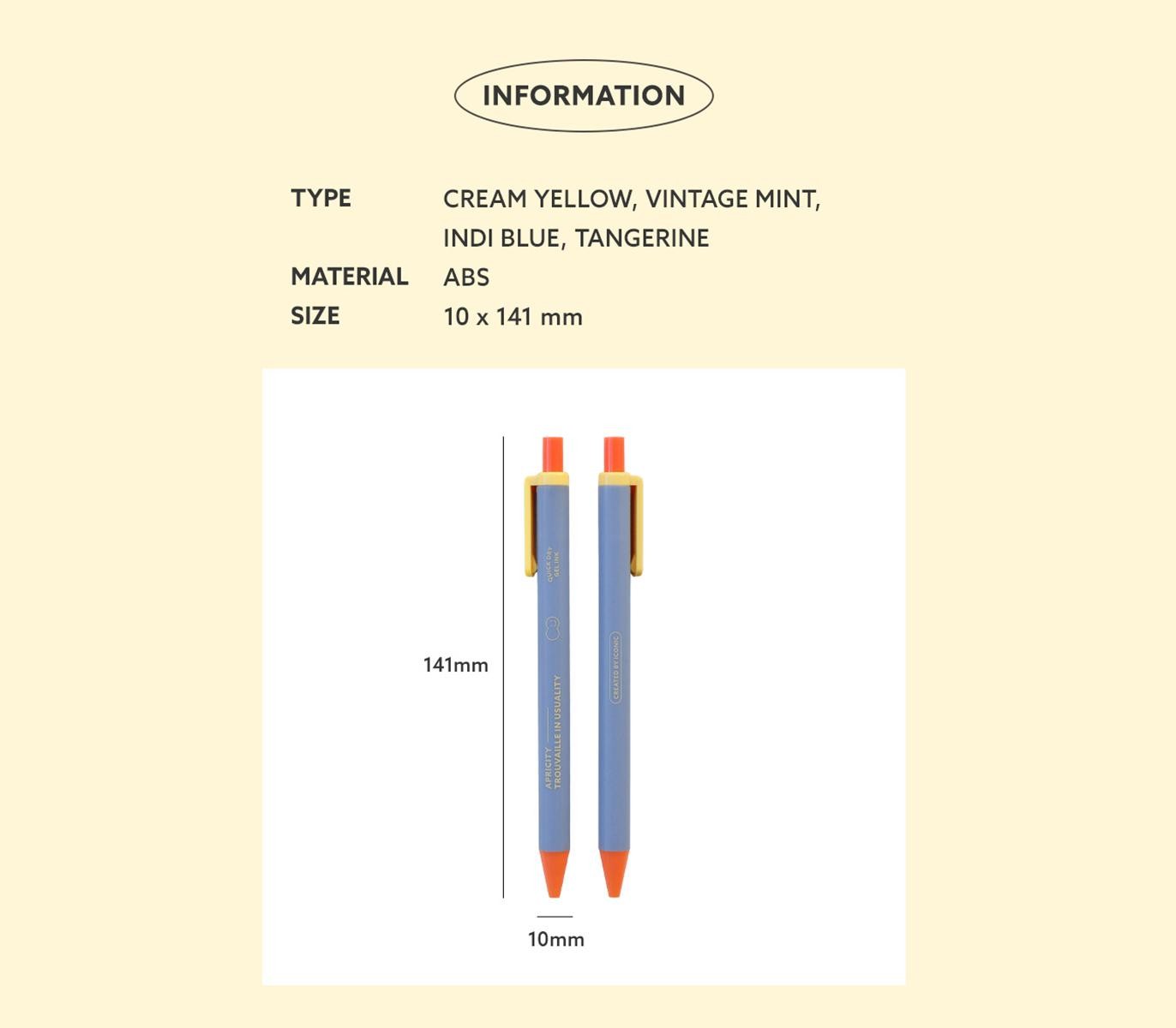 Bubbly Gel Pen Iconic 0.38 Tangerine