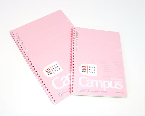 Cuaderno Campus Softring A5 de 6 mm con puntos, 50 hojas, color rosa