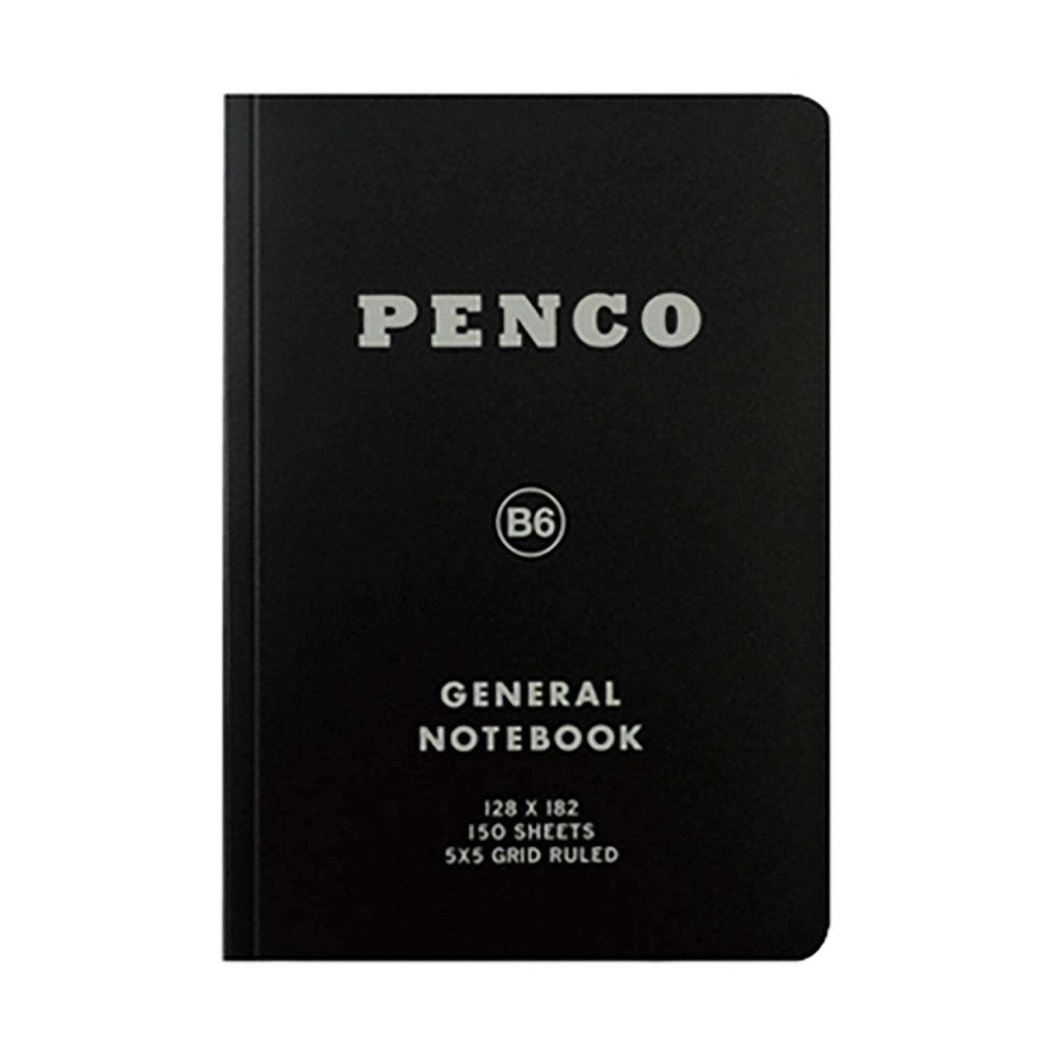 Penco Soft PP Notebook B6 grid black B6